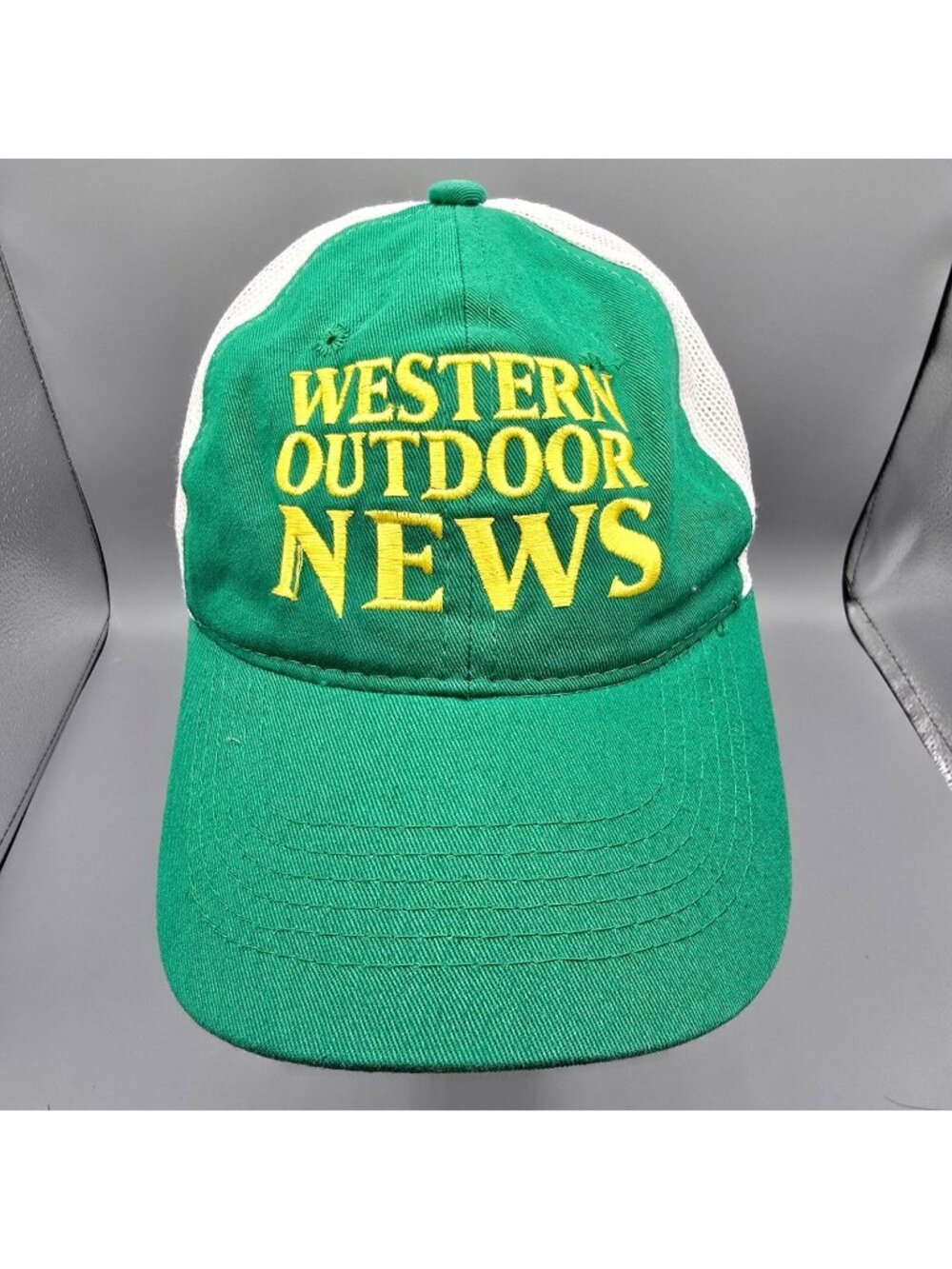 Western Outdoor News Green & White Outdoor Cap Platinum Series Baseball Dad Cap